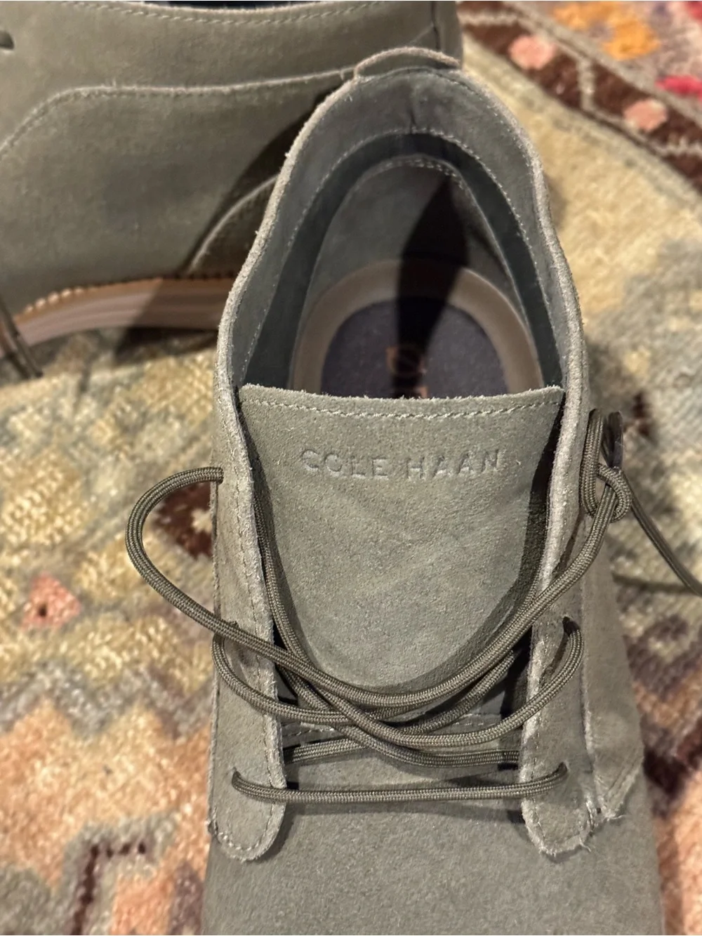 Cole Haan Men's Suede Chukka Boots in Olive